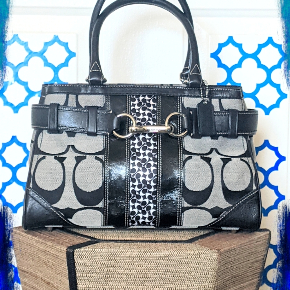 Coach Hampton Signature Satchel
